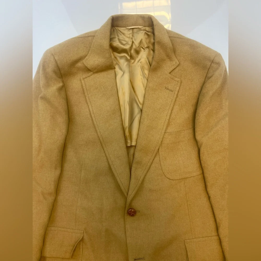 Nordstrom 100% Camel Hair Jacket N127-5 - Picture 2 of 10